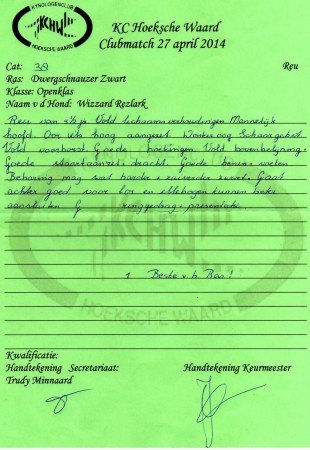 27-04-2014 KC Hoeksche Waard 1U-BOB